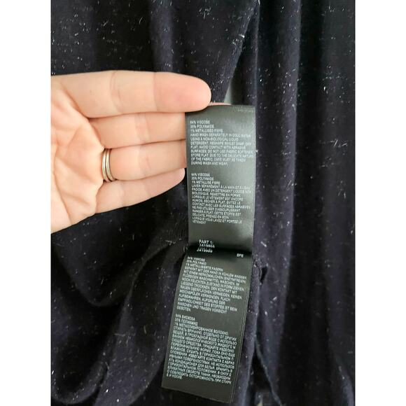 Whistles | Annie Sparkle Sweater | Navy & Silver | Sz 4 - Picture 6 of 9